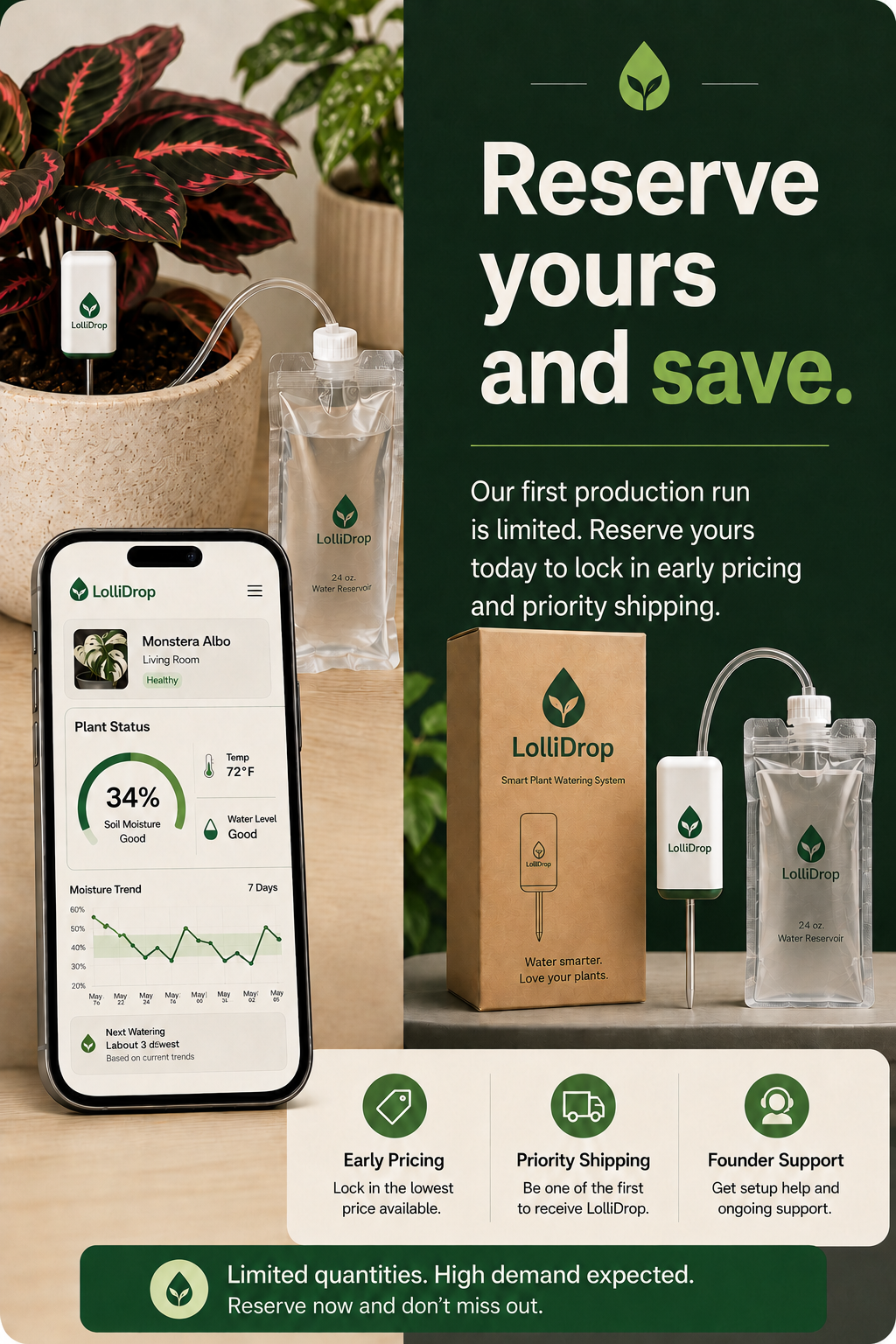 LolliDrop reserve yours and save promotional slide
